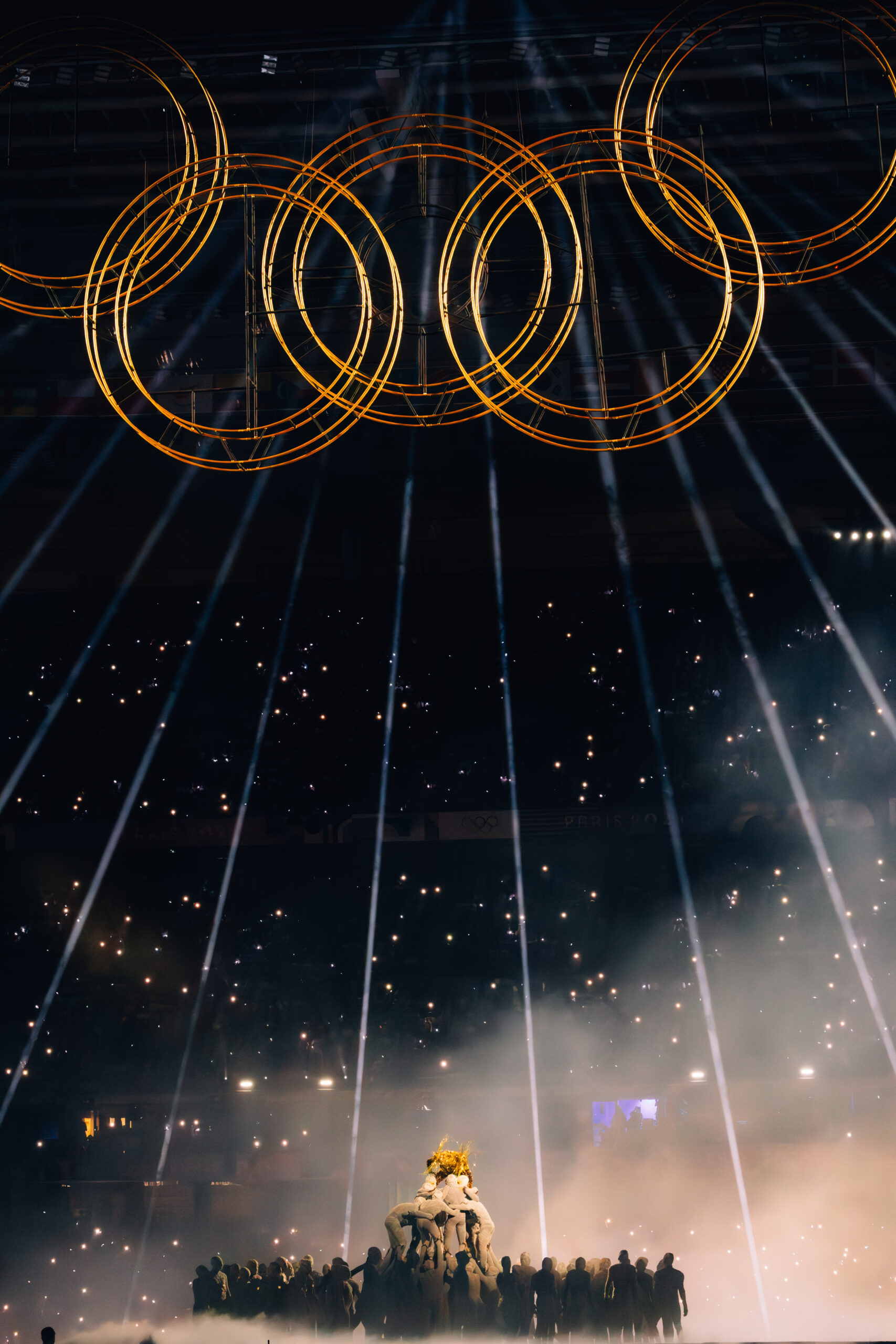 Dancers performing in the ceremony