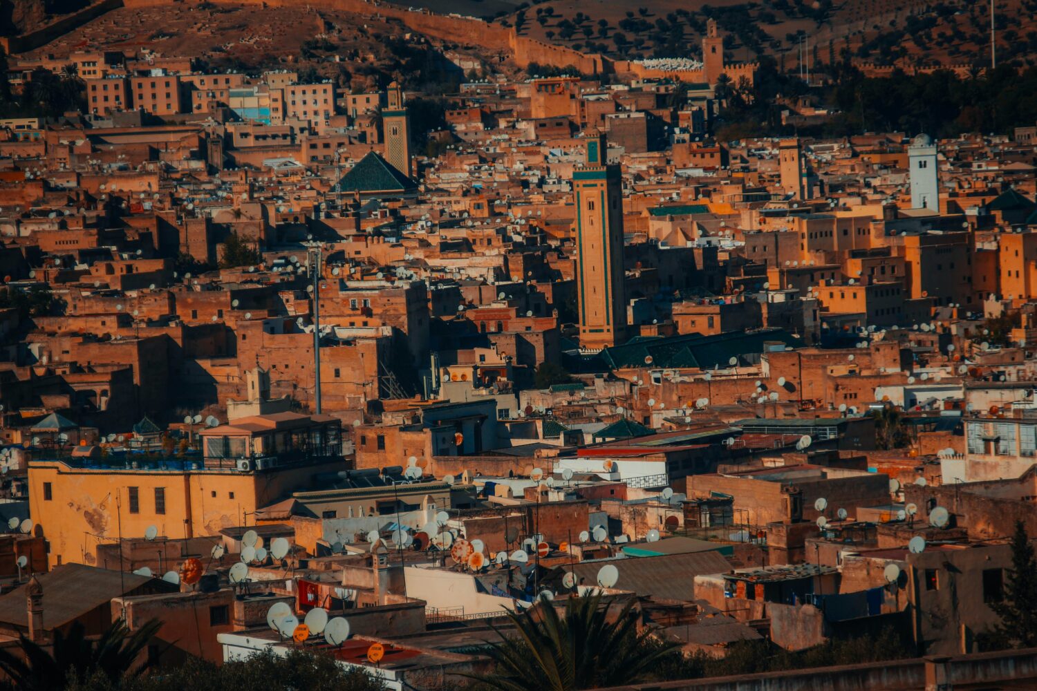 View of Casablanca city in Marocco
