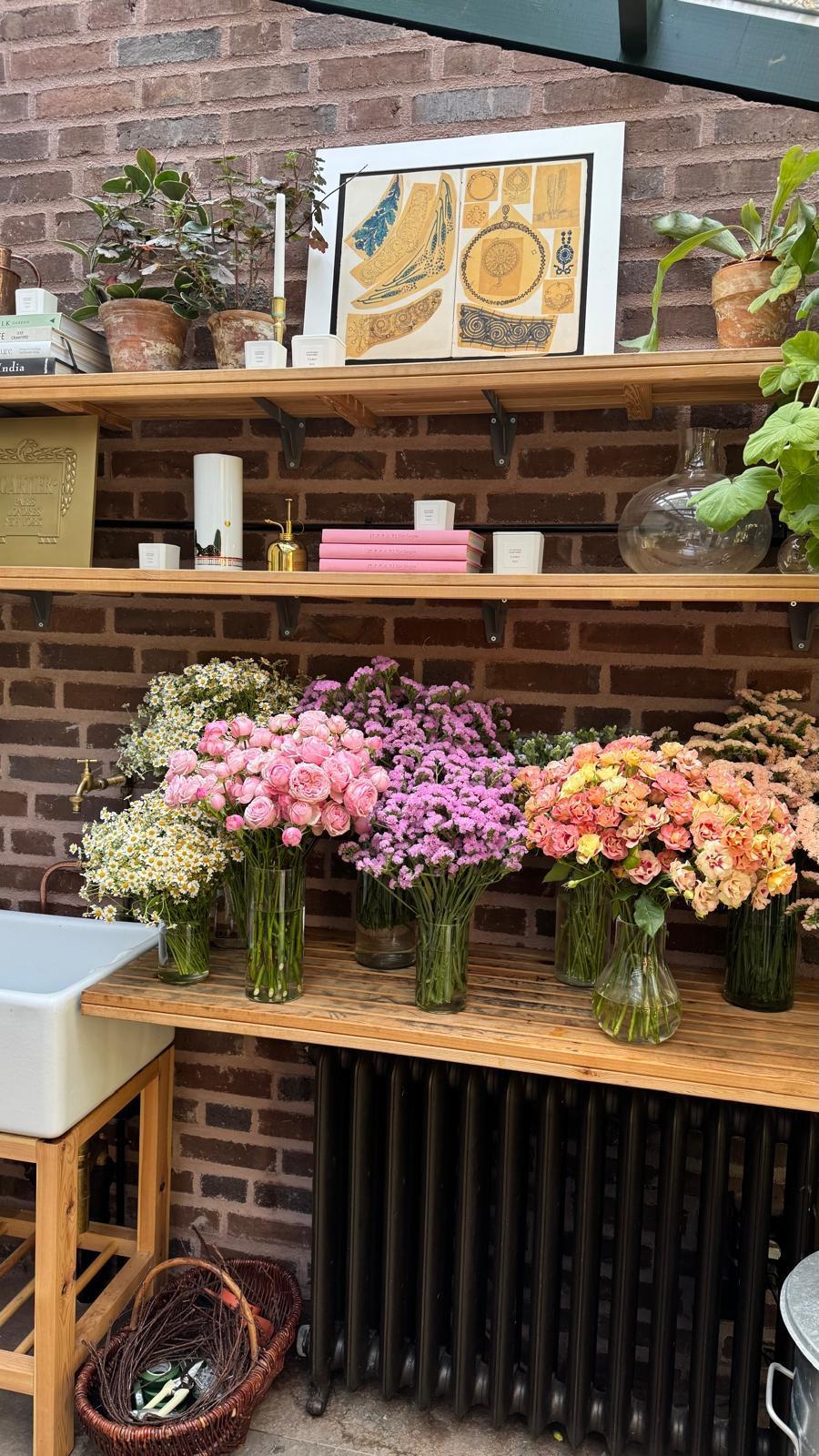 Flower decorations for a private event