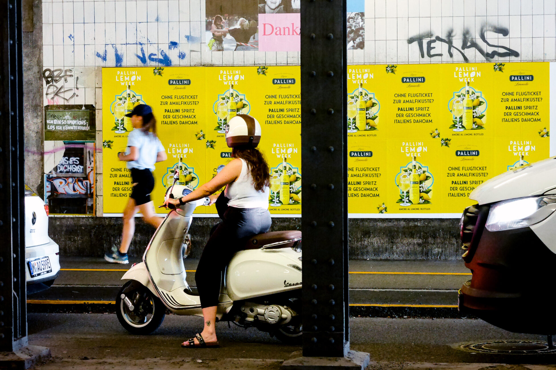 pallini print advertising on the street