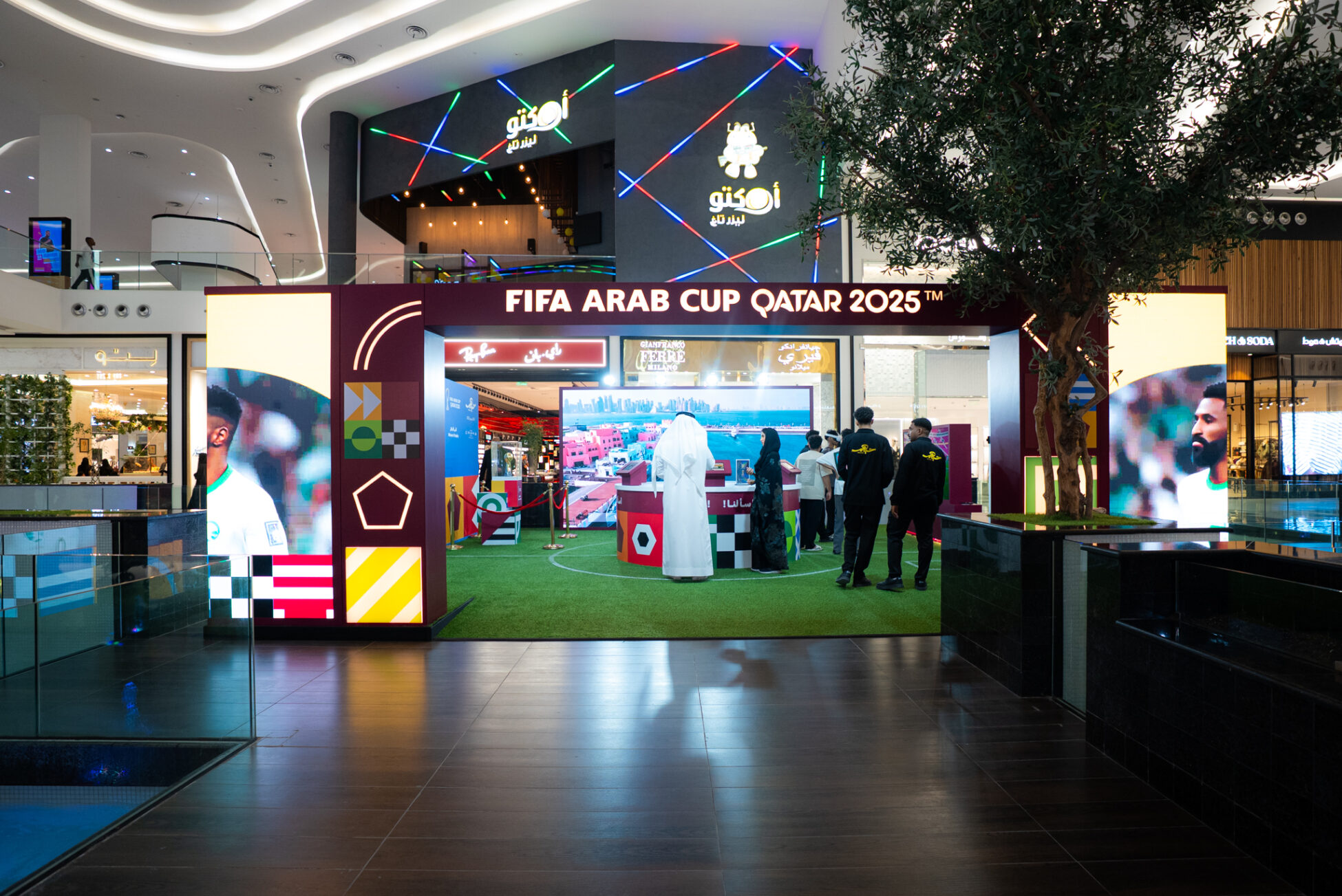 Booth for the FIFA Arab Cup