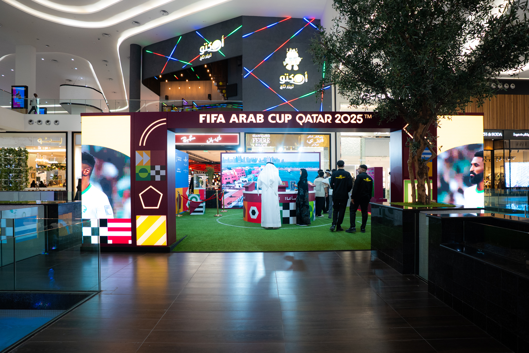 Booth for the FIFA Arab Cup
