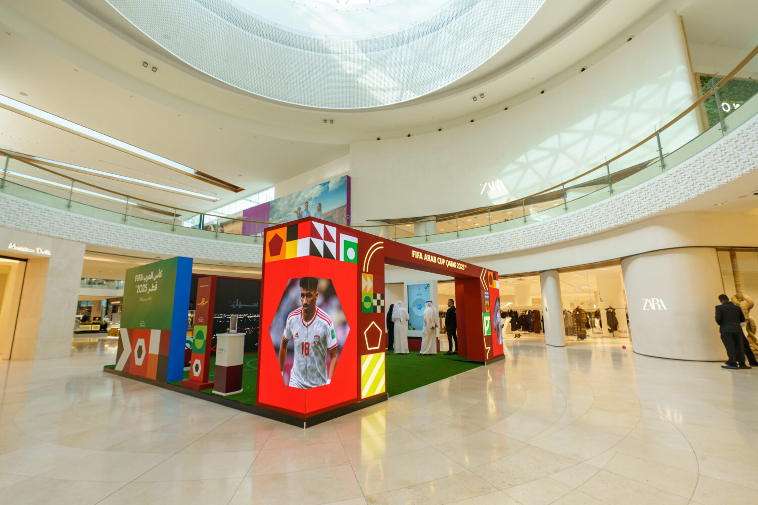 Booth for the FIFA Arab Cup