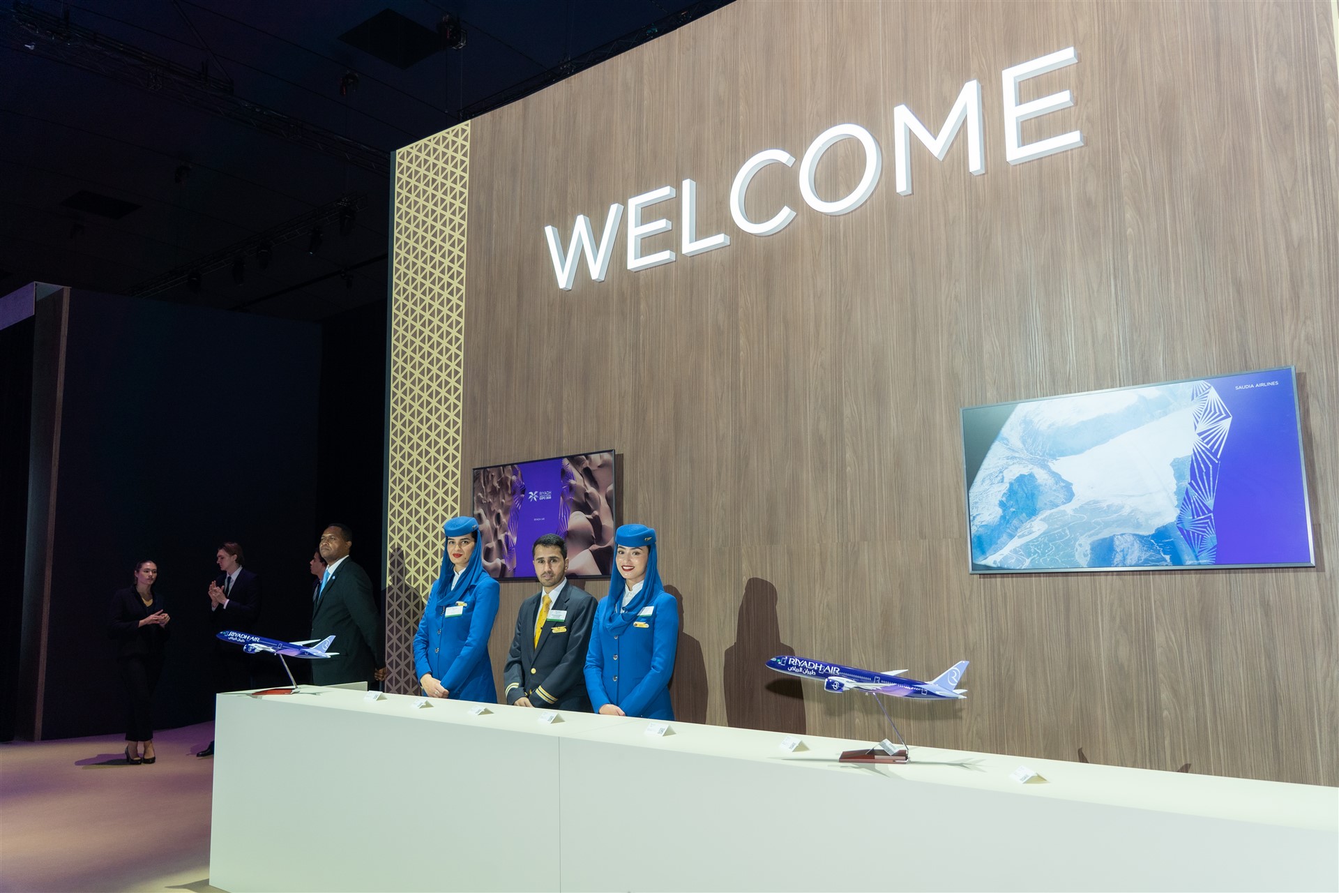 welcome zone for an expo