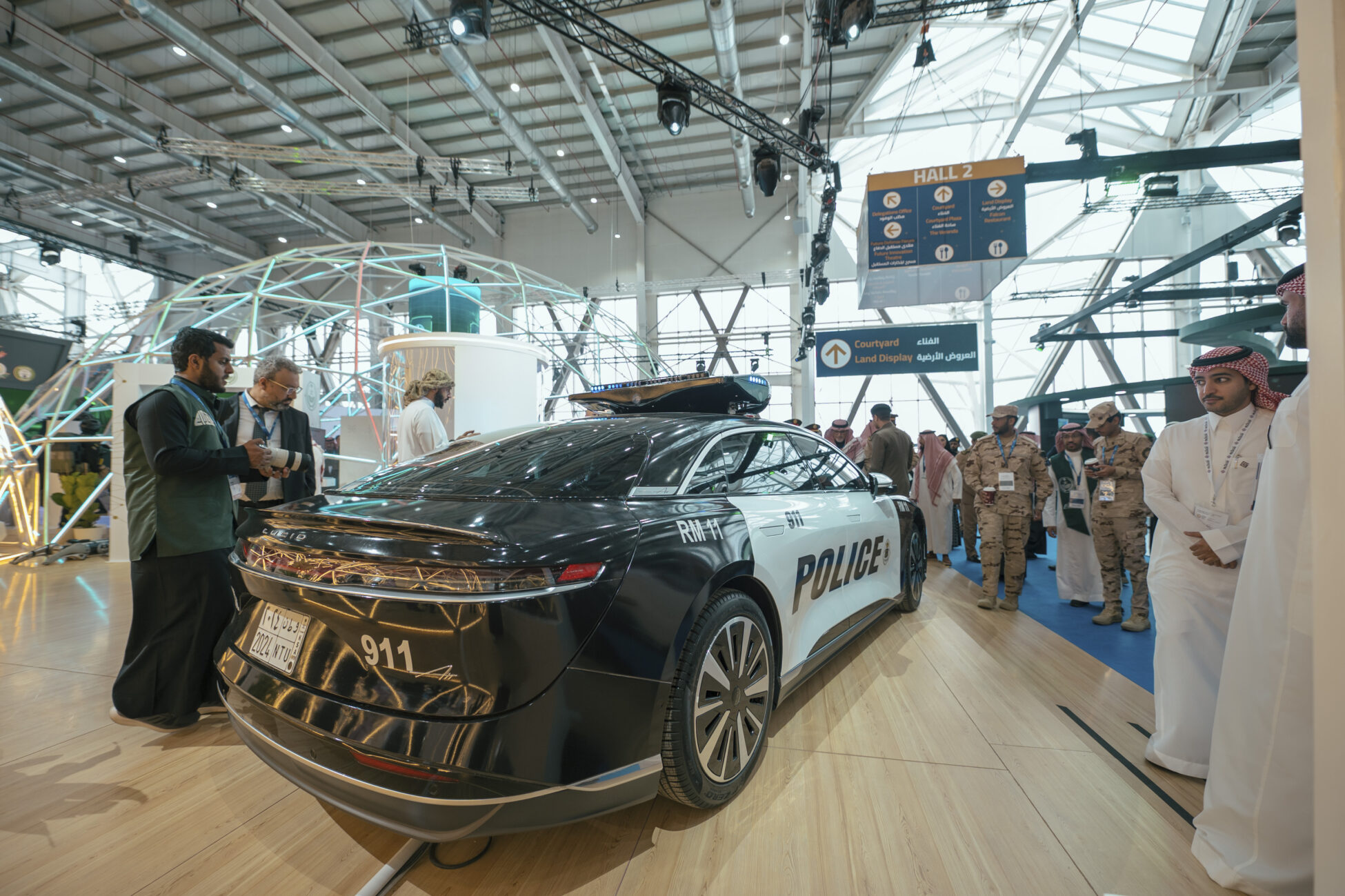 polive car presented at world defense show