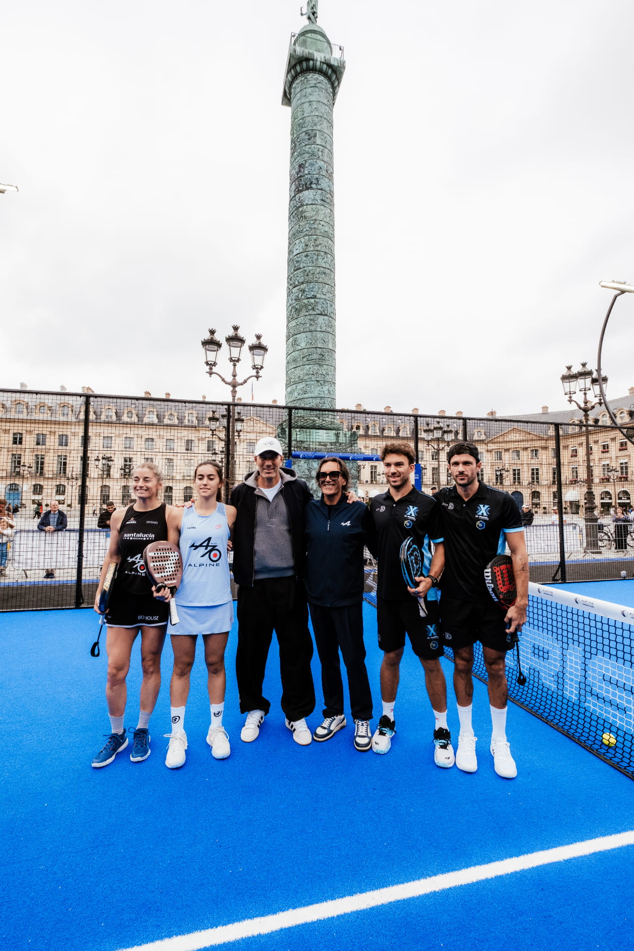 Zinedine Zidane and Pierre Gasly, Alpine ambassadors